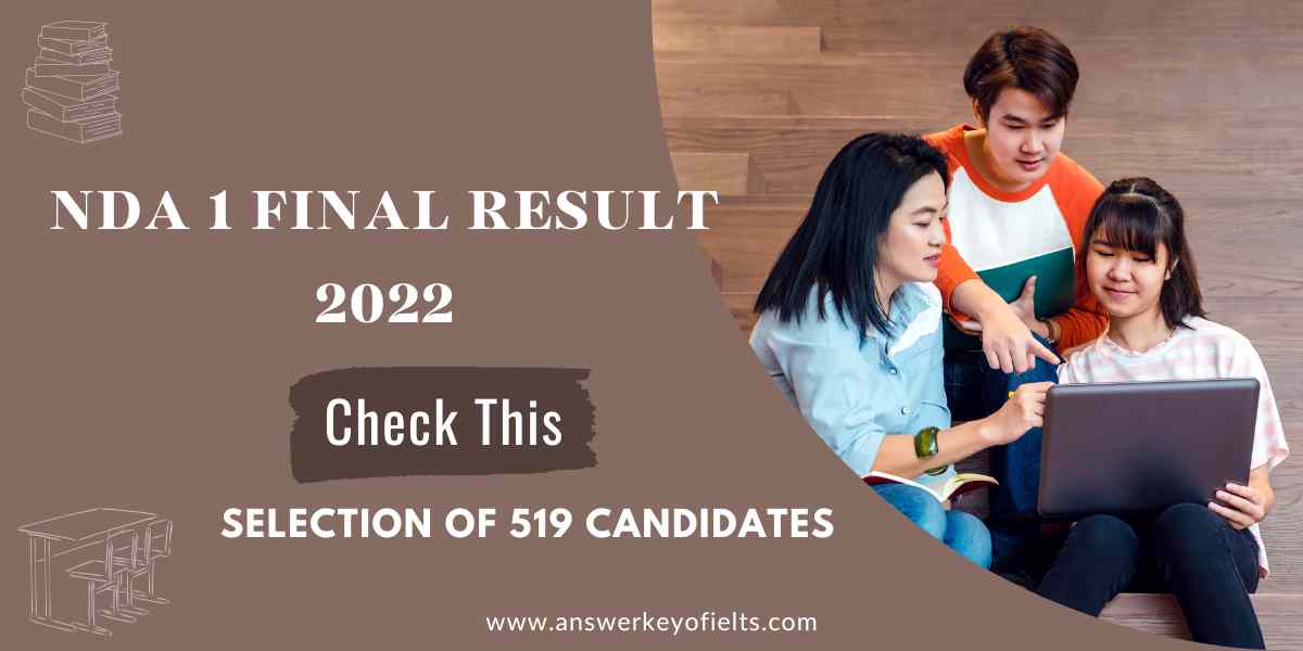 NDA 1 Final Result 2022: UPSC released the result of NDA exam